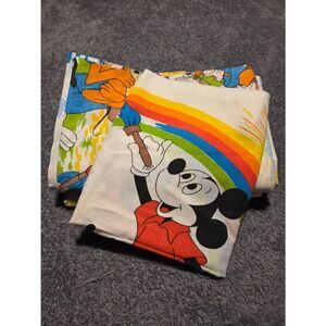 Pacific Vintage Mickey and Friends Rainbow Sheet Set